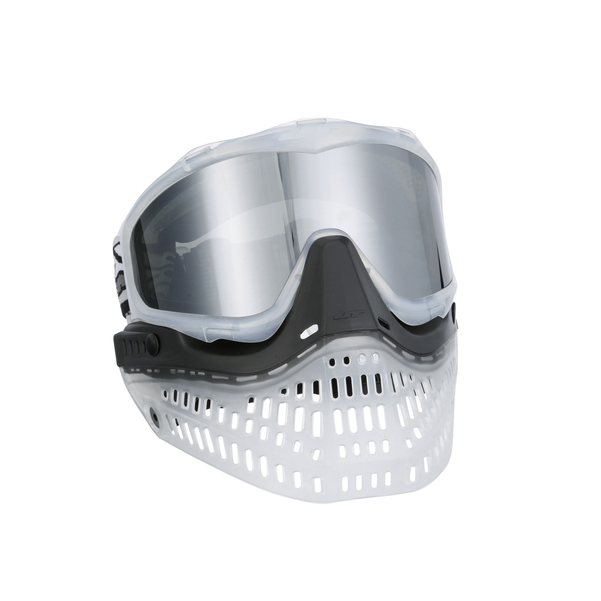 MASQUE DE PAINTBALL JT lunettes et visière noir et blanc