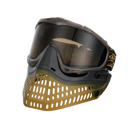 JT PROFLEX PAINTBALL MASK SE - ICE SERIES BROWN w/ BROWN GRADIENT LENS