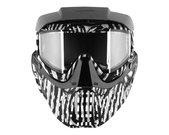 JT PROFLEX PAINTBALL MASK LE - ZEBRA W/ SMOKE & CLEAR LENS