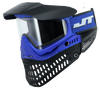 JT PROFLEX PAINTBALL MASK - BLUE BANDANA W/CLEAR LENS & SMOKE LENS