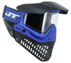 JT PROFLEX PAINTBALL MASK - BLUE BANDANA W/CLEAR LENS & SMOKE LENS