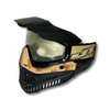 JT PROFLEX PAINTBALL MASK - BLACK / COOKIE DOUGH W/ CLEAR LENS